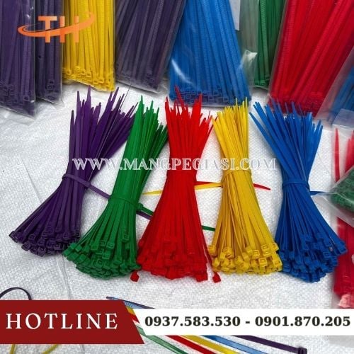 Dây rút nhựa Thu Hồng có nhiều màu sắc và kích thước Dây rút nhựa Thu Hồng có nhiều màu sắc và kích thước