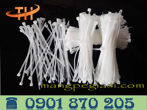 Dây thít nhựa màu trắng kt 3 x 250mm