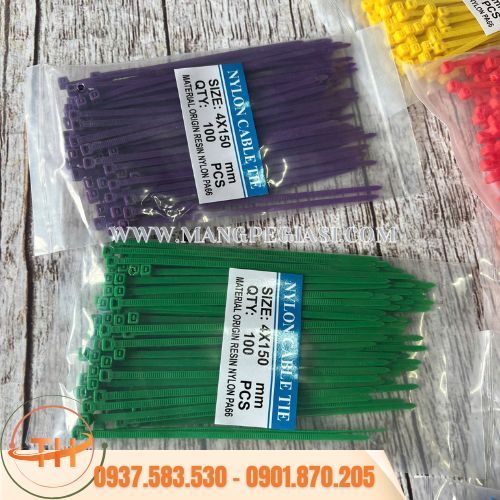 Dây thít nhựa 1 tấc rưỡi bền dẻo Dây thít nhựa 1 tấc rưỡi bền dẻo