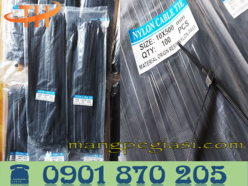 Dây thít nhựa kt 10 x 500mm