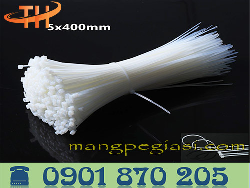 Dây thít nhựa kt 5 x 400mm ( 4 tấc )