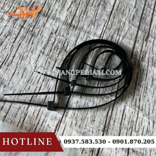 Dây thít nhựa đen có độ bền cao, chịu lực tốt và chống tia UV Dây thít nhựa đen có độ bền cao, chịu lực tốt và chống tia UV