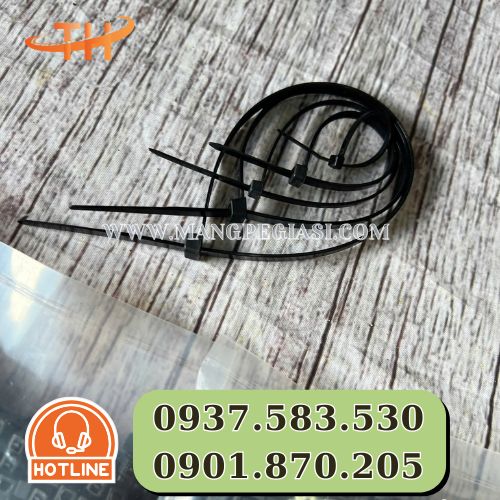 Dây thít nhựa màu đen nhiều kích thước Dây thít nhựa màu đen nhiều kích thước