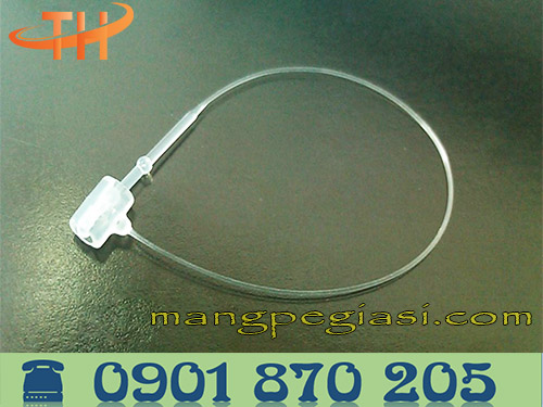Dây nhựa treo nhãn mác đầu tròn