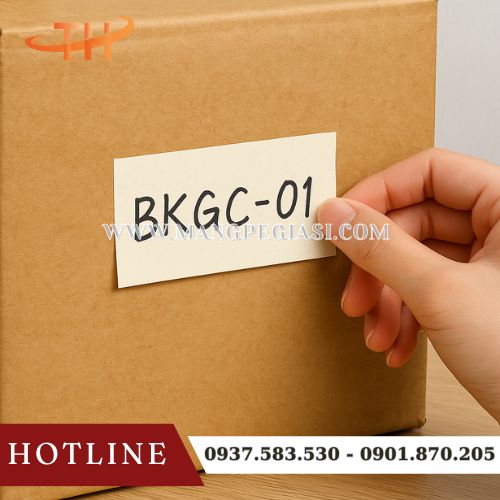 Ghi chú thông tin hàng hoá băng băng dính giấy nhăn Ghi chú thông tin hàng hoá băng băng dính giấy nhăn