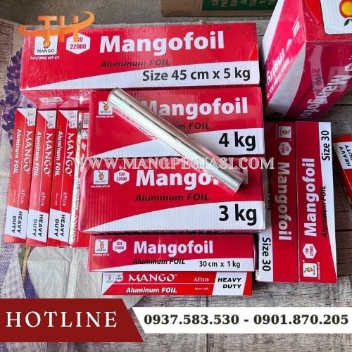 Giấy bạc nướng chính hãng đủ kích thước Giấy bạc nướng chính hãng đủ kích thước