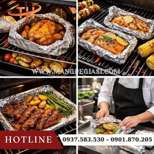 Giấy bạc nướng giúp thực phẩm thơm ngon bắt mắt Giấy bạc nướng giúp thực phẩm thơm ngon bắt mắt