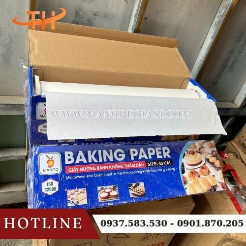 Giấy nến nướng bánh an toàn chịu nhiệt cao Giấy nến nướng bánh an toàn chịu nhiệt cao