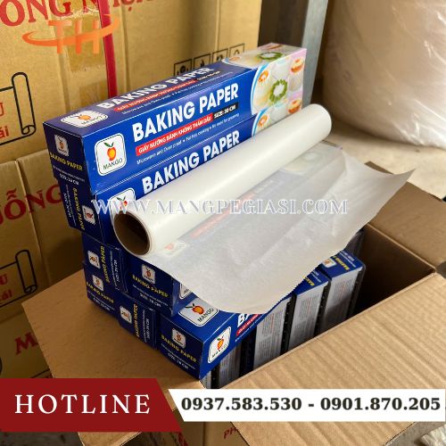 Giấy nến nướng bánh chịu nhiệt cao hạn chế dầu mỡ Giấy nến nướng bánh chịu nhiệt cao hạn chế dầu mỡ