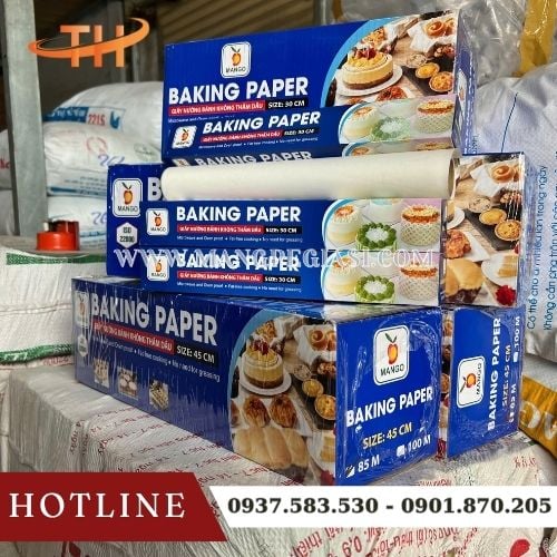 Giấy nến nướng bánh không thấm dầu đủ kích thước Giấy nến nướng bánh không thấm dầu đủ kích thước