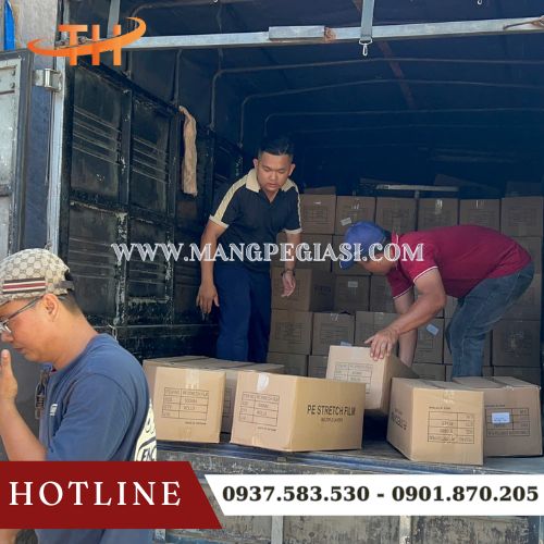 Hoạt động lên hàng màng PE giao tận nơi khách Hoạt động lên hàng màng PE giao tận nơi khách