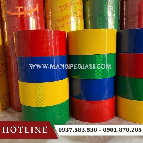 Băng keo OPP dán thùng đủ màu Băng keo OPP dán thùng đủ màu