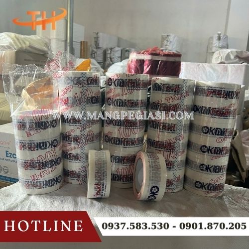 Băng keo OPP dán thùng in logo theo yêu cầu Băng keo OPP dán thùng in logo theo yêu cầu