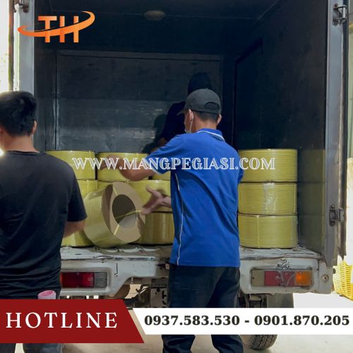 Kho sỉ Thu Hồng đi đơn 100 cuộn dây đai PP vàng Kho sỉ Thu Hồng đi đơn 100 cuộn dây đai PP vàng