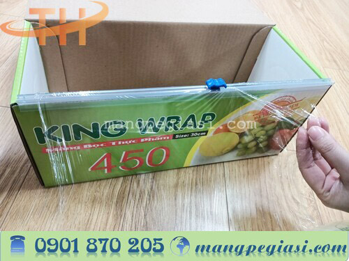 Cuộn màng bọc thực phẩm King Wrap 450 có dao cắt