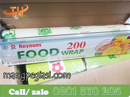 Cuộn màng bọc thực phẩm cỡ nhỏ có dao cắt