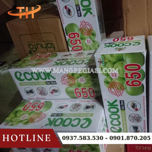 Màng bọc thực phẩm Ecook 650 tiện dụng đa năng Màng bọc thực phẩm Ecook 650 tiện dụng đa năng