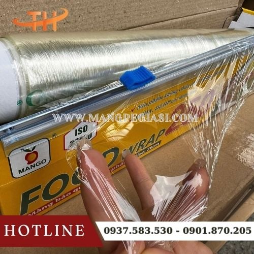 Màng bọc thực phẩm Food Wrap 250 x 30cm PVC co giãn, siêu bám dính Màng bọc thực phẩm Food Wrap 250 x 30cm PVC co giãn, siêu bám dính