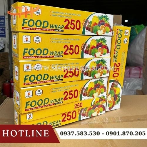 Màng bọc thực phẩm Food Wrap 250 x 30cm chính hãng Màng bọc thực phẩm Food Wrap 250 x 30cm chính hãng