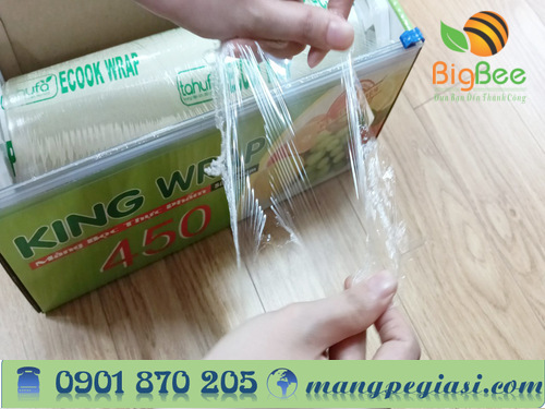 Màng bọc thực phẩm trong suốt, dai, không mùi