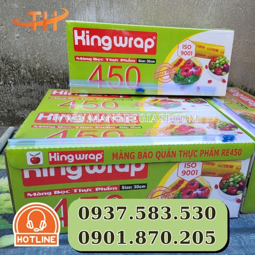 Màng bọc thực phẩm King Wrap 450 chính hãng Màng bọc thực phẩm King Wrap 450 chính hãng