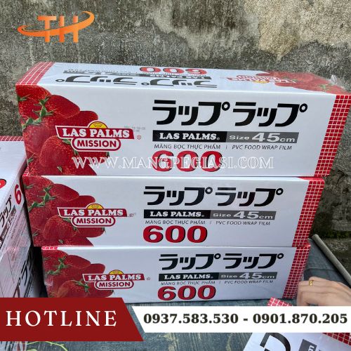 Màng bọc thực phẩm Las Palms 600 45cm chính hãng Màng bọc thực phẩm Las Palms 600 45cm chính hãng