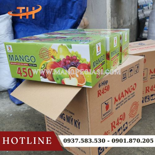 Màng bọc thực phẩm Mango 450 30cm giá sỉ Màng bọc thực phẩm Mango 450 30cm giá sỉ