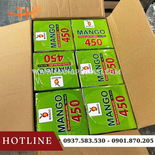 Màng bọc thực phẩm Mango 450 đóng gói 6 cuộn/1 thùng Màng bọc thực phẩm Mango 450 đóng gói 6 cuộn/1 thùng