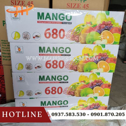 Màng bọc thực phẩm Mango 680 x 45cm chính hãng Màng bọc thực phẩm Mango 680 x 45cm chính hãng