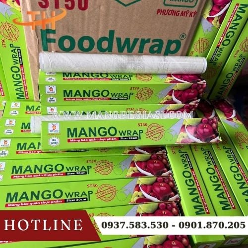 Màng bọc thực phẩm Mango ST50 30cm x 9m Màng bọc thực phẩm Mango ST50 30cm x 9m