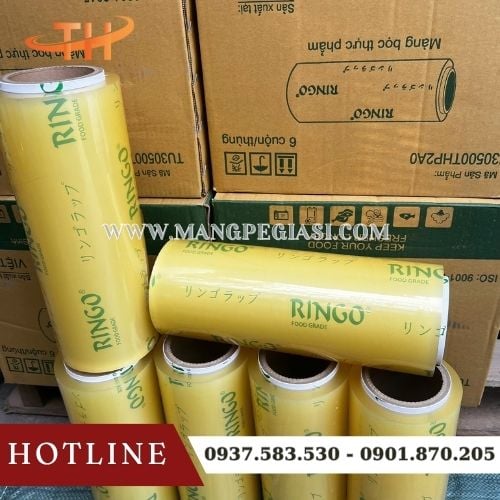 Màng bọc thực phẩm Ringo chuyên dùng trong nhà hàng, siêu thị, hàng quán Màng bọc thực phẩm Ringo chuyên dùng trong nhà hàng, siêu thị, hàng quán