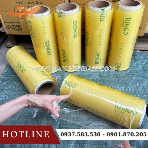 Màng bọc thực phẩm Ringo dẻo dai bám dính tốt an toàn Màng bọc thực phẩm Ringo dẻo dai bám dính tốt an toàn