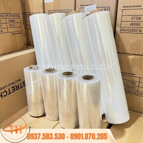 Màng chít PE dùng quấn pallet cố định hàng hoá Màng chít PE dùng quấn pallet cố định hàng hoá