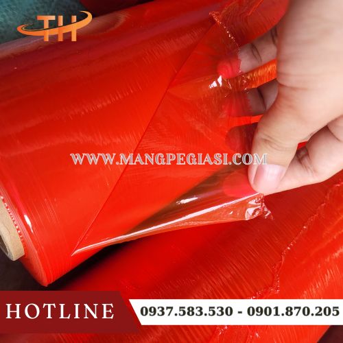 Màng chít PE màu đỏ bền đẹp Màng chít PE màu đỏ bền đẹp