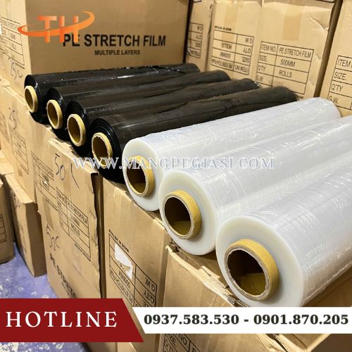 Màng chít PE trắng đen giá sỉ Màng chít PE trắng đen giá sỉ