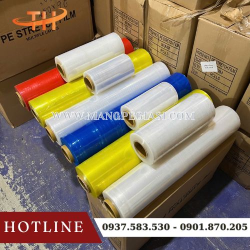 Màng co PE bền dai, co giãn tốt, bám dính mạnh Màng co PE bền dai, co giãn tốt, bám dính mạnh