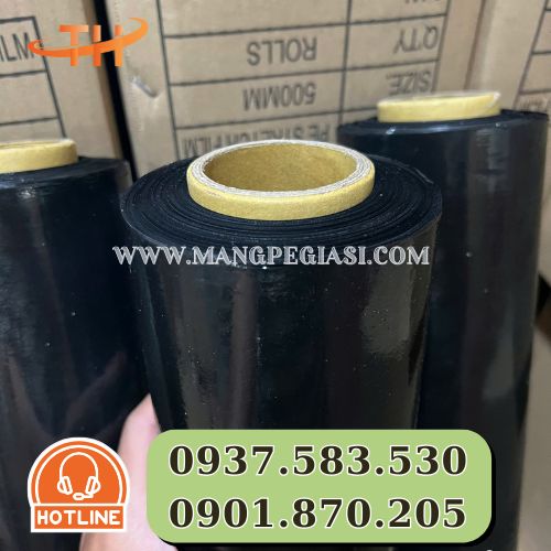 Màng co PE màu đen chất lượng Màng co PE màu đen chất lượng