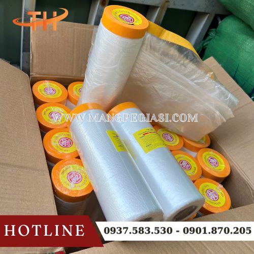 Màng nilon PE che sơn dẻo dai bền chắc Màng nilon PE che sơn dẻo dai bền chắc