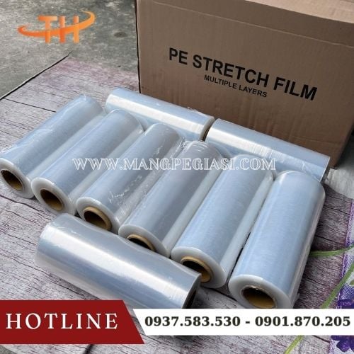 Màng PE 25cm quấn hàng tiện lợi Màng PE 25cm quấn hàng tiện lợi