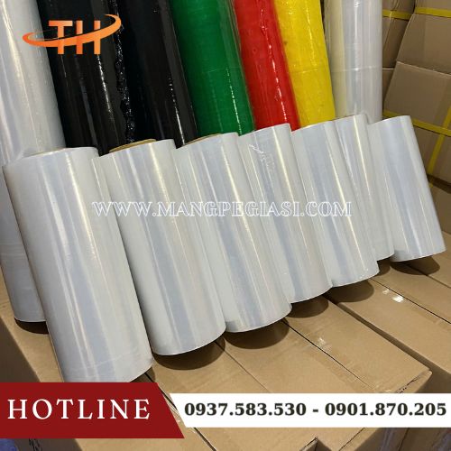 Màng PE 25cm trong suốt quấn tay Màng PE 25cm trong suốt quấn tay