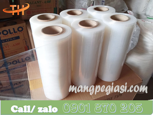 Màng PE trong suốt khổ 25cm trọng lượng 2kg * lõi 200gr