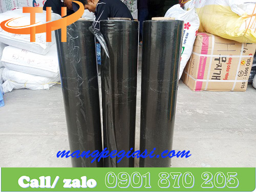 Cuộn màng PE đen khổ 50cm, 3kg lõi 200gr