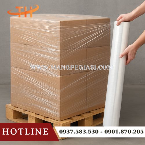 Màng PE bảo vệ hàng hoá khỏi va đập trầy xước Màng PE bảo vệ hàng hoá khỏi va đập trầy xước