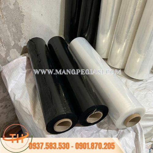 màng PE bọc hàng đen và trắng màng PE bọc hàng đen và trắng