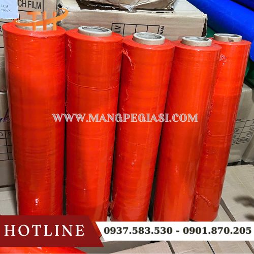 Màng PE bọc hàng màu đỏ giá sỉ Màng PE bọc hàng màu đỏ giá sỉ