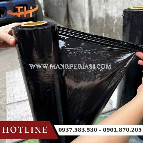 Màng PE đen co giãn tốt, chịu lực cao, chống bụi bẩn Màng PE đen co giãn tốt, chịu lực cao, chống bụi bẩn