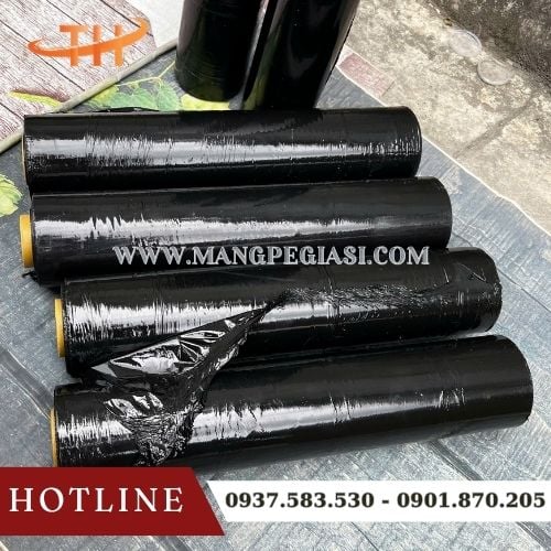 Màng PE đen quấn hàng cần bảo mật Màng PE đen quấn hàng cần bảo mật