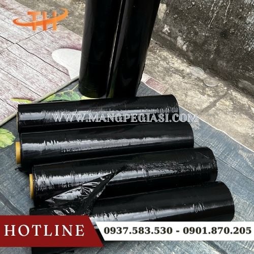 Màng PE đen quấn hàng đa năng Màng PE đen quấn hàng đa năng