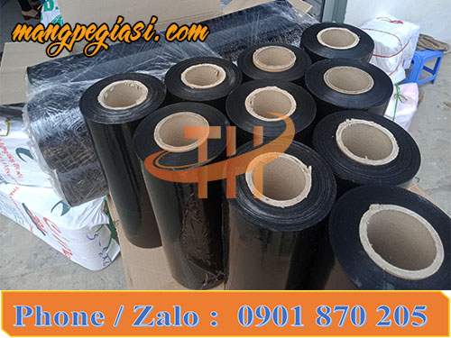 Màng pe đen quấn pallet khổ 25cm