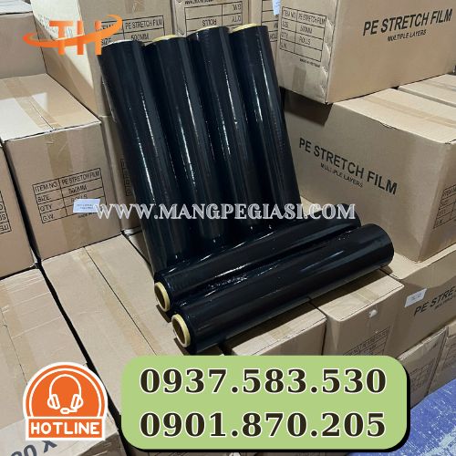 Màng PE đen sử dụng quấn để bảo mật hàng hoá Màng PE đen sử dụng quấn để bảo mật hàng hoá